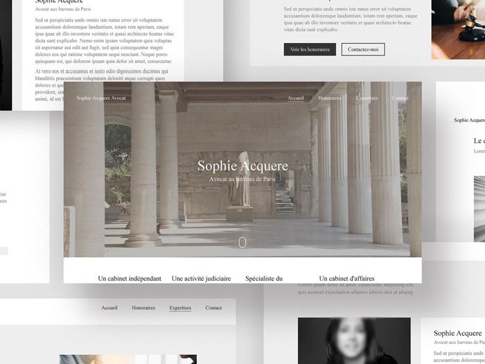 Sophie Acquere, site & web design